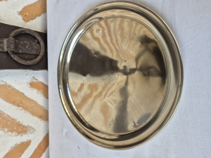 Petit plateau métal argenté 