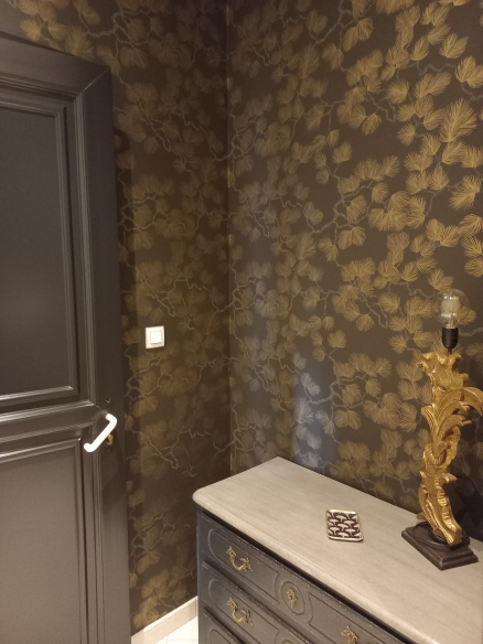 Conseil entrée noir & or
Peinture Farrow & Ball